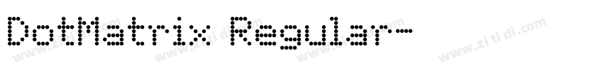 DotMatrix Regular字体转换